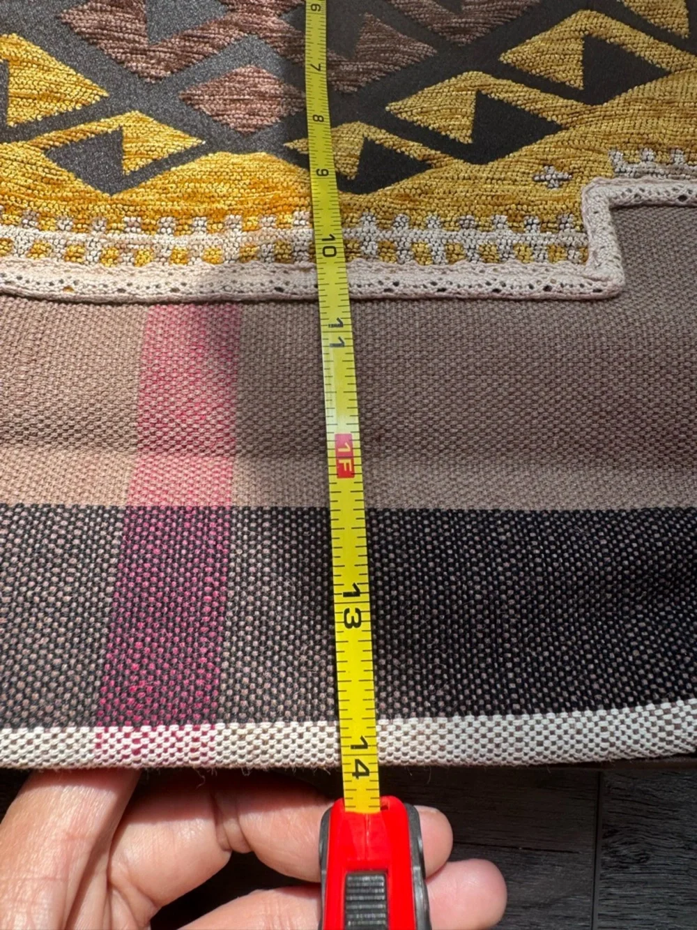 Burberry Multicolor Geometric Canvas & Leather Satchel - Pink, Yellow, Brown - Picture 7 of 10